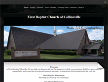Tablet Screenshot of firstbaptistcollinsville.org